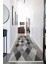Dijital Baskılı Kaymaz Taban Yıkanabilir Modern Desenli Koridor Halısı Yolluk NHU-HT-121 1