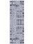 Dijital Baskılı Kaymaz Taban Yıkanabilir Modern Desenli Koridor Halısı Yolluk NHU-HS-362 2