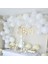 Pastel Beyaz Şeffaf Balon Seti 50 Adet 1