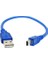 Mini USB Mp3 Mp4 Şarj ve Data Kablosu 30 cm Harici HDD Kablosu 4