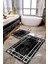 Dijital Baskılı Kaymaz Taban Yıkanabilir 2'li Banyo Paspası Halı Takımı NH-KLZT-SD-597 1