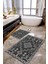 Dijital Baskılı Kaymaz Taban Yıkanabilir 2'li Banyo Paspası Halı Takımı NH-KLZT-SD-806 1