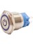 19A-P1Z-EC 19MM Düz Anahtarlı Işıklı Power Metal Buton - Mavi 1