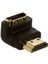 HDMI 90 Dirsek Erkek-Dişi Uzatma HDMI Çevirici 1
