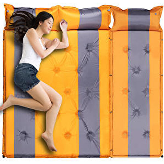 Açık Uyku Pedi Kalın 3 cm Otomatik Şişme Yastık Pad Çadır Kamp Paspaslar 3 4 Kişop Şişme Yatak Yatağı | Kamp Mat