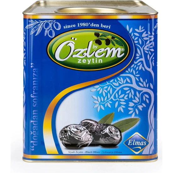 By Özlem Zeytin Elmas 10 kg Teneke Siyah Zeytin (291-320 klb)