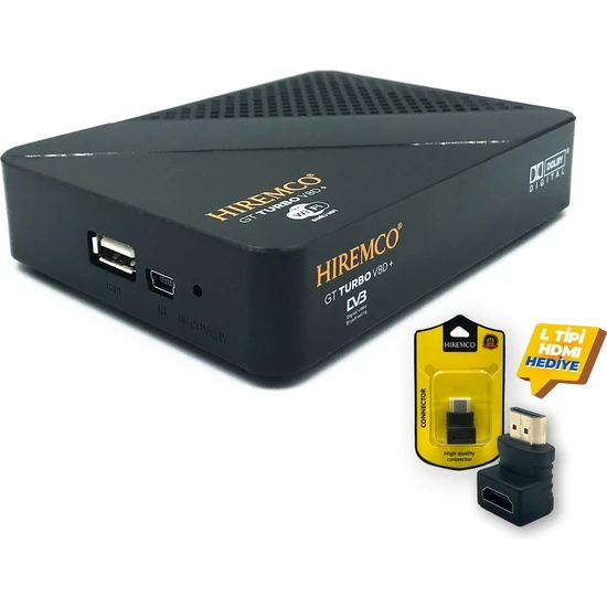 Hıremco V8D+ Lınux Full Hd Uydu Alıcısı + L Tipi HDMI Hediye