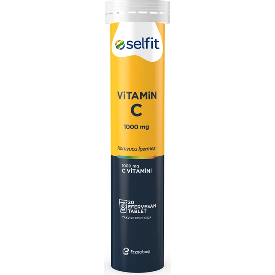 Selfit Vitamin C 1000 mg 20 Efervesan Tablet