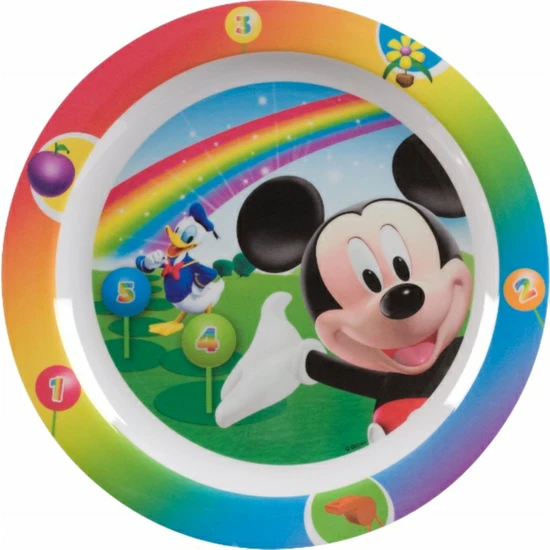 Trudeau  Disney Mickey Renkler Çocuk Yemek Tabağı