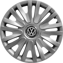 Whigor Volkswagen 15 Inç Jant Kapağı Amblemli Gri 4'lü Set 124