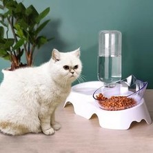 Xinhang Yeni Kedi Çift Drinker Kase Otomatik Su Dağıtıcı Depolama Pet Yiyecek Kase Kedi Kediler Için Köpek Besleyici Çeşmesi Malzemeleri | Kedi Besleme ve sulama Malzemeleri (Yurt Dışından)