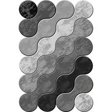 Napoli Home Dijital Baskılı Kaymaz Taban Yıkanabilir Lazer Kesim Salon Halısı ve Yolluk NH-LZR-HT-883