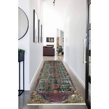 Napoli Home Dijital Baskılı Kaymaz Taban Yıkanabilir Modern Desenli Koridor Halısı Yolluk NHU-SD-231