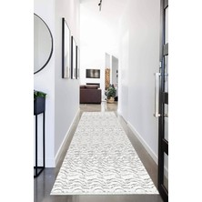 Napoli Home Dijital Baskılı Kaymaz Taban Yıkanabilir Modern Desenli Koridor Halısı Yolluk NHU-HT-731