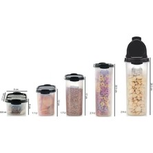 Tupperware Oval Set 5'li Siyah Kuru Gıda Saklama Seti Hsgl