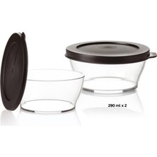 Tupperware Royal Kap 2'li Set 290 ml Kahvaltılık Saklama Kabı Hsgl