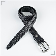 Derimo Leather Derimoshop Deri Örgü Kemer