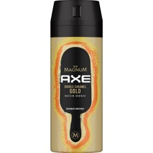 Axe Magnum Erkek Deodorant & Bodyspray Double Caramel Gold Hazzın Kokusu 150 ml