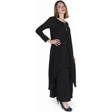 Barbora Günlük Yazlık Salaş Kadın Iki Katlı  Elbise IC225