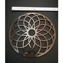 Mobiplas Siyah Mdf Lotus 180X180MM 4’lü Paket