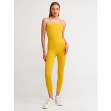 Dilvin 7957 Askılı Tulum-Oranj