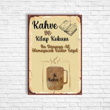 Trend Poster Kahve Retro Ahşap Poster