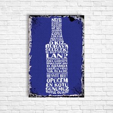Trend Poster Alkol Retro Ahşap Poster