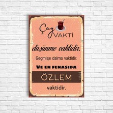 Trend Poster Çay Retro Ahşap Poster