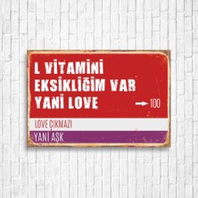 Trend Poster Love Çıkmazı Tabela Retro Ahşap Poster