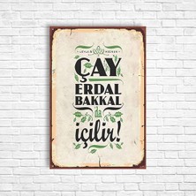 Trend Poster Çay Retro Ahşap Poster