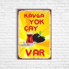 Trend Poster Çay Retro Ahşap Poster