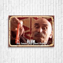 Trend Poster Tuncel Kurtiz Ramiz Dayı Retro Ahşap Poster