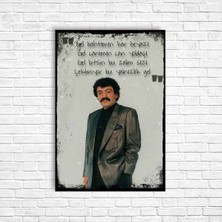 Trend Poster Müslüm Gürses Retro Ahşap Poster