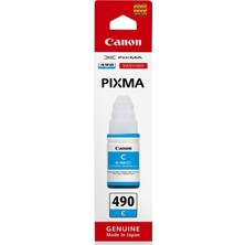 Canon GI-490 Mavi Orjinal Mürekkep Kartuş Pixma G3400