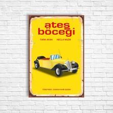 Trend Poster Ateş Böceği Arabası Retro Ahşap Poster