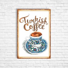 Trend Poster Kahve Retro Ahşap Poster