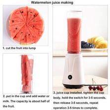 Mini Sıkacağı Blender Elektrikli Meyve Havuç Limon Sıkacağı Makinesi Smoothie Taşınabilir Sıkacağı Blender