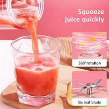 Smoothie Blender Kupası Taşınabilir Mikser Elektrikli Mutfak Gıda Işlemcisi Mini Meyve Sıkacağı Sıkacağı