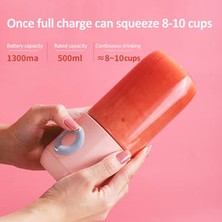 Smoothie Blender Kupası Taşınabilir Mikser Elektrikli Mutfak Gıda Işlemcisi Mini Meyve Sıkacağı Sıkacağı