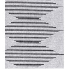 Fresco Ekru Siyah İskandinav Jüt YıkanabilirHalı Kilim Balkon Teras Mutfak Salon Koridor Halısı 22835A