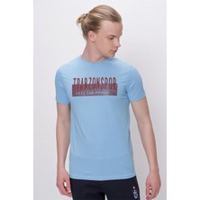 Trabzonspor Tshirt Bisiklet Yaka Silikon Baskılı