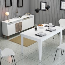 Variant Mobilya Variant Milan Yemek Odası Takımı - Beyaz / Beyaz