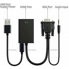 Keepro VGA To Hdmı Çevirici VGA Audio - Hdmı Çevirici Kablo