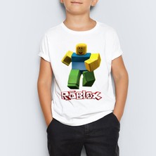Morinna Roblox Baskılı Unisex Çocuk Tişört T-Shirt Mr-07