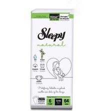 Sleepy Natural Hassas Bebek Bezi 6 Numara 15-25 kg 192'li