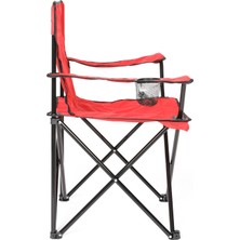 Joystar Katlanabilir Kamp Plaj ve Balıkçı Sandalyesi Kırmızı