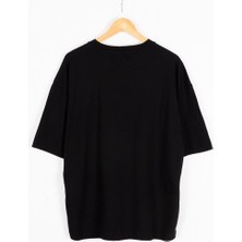 Düz Siyah Oversize T-Shirt