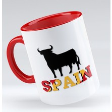 Bk Gift Spain Tasarımlı Kırmızı Kupa Bardak - Model 1