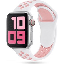 MobaxAksesuar Apple Watch 44/45/46/49mm Kordon Delikli Spor Kordon 2/3/4/5/6/se/7/8/9/10/11/ultra