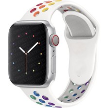 MobaxAksesuar Apple Watch 44/45/46/49mm Kordon Delikli Spor Kordon 2/3/4/5/6/se/7/8/9/10/11/ultra